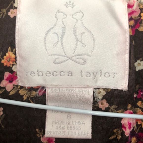 REBECCA Taylor -Pink Wool Coat - Picture 3 of 5